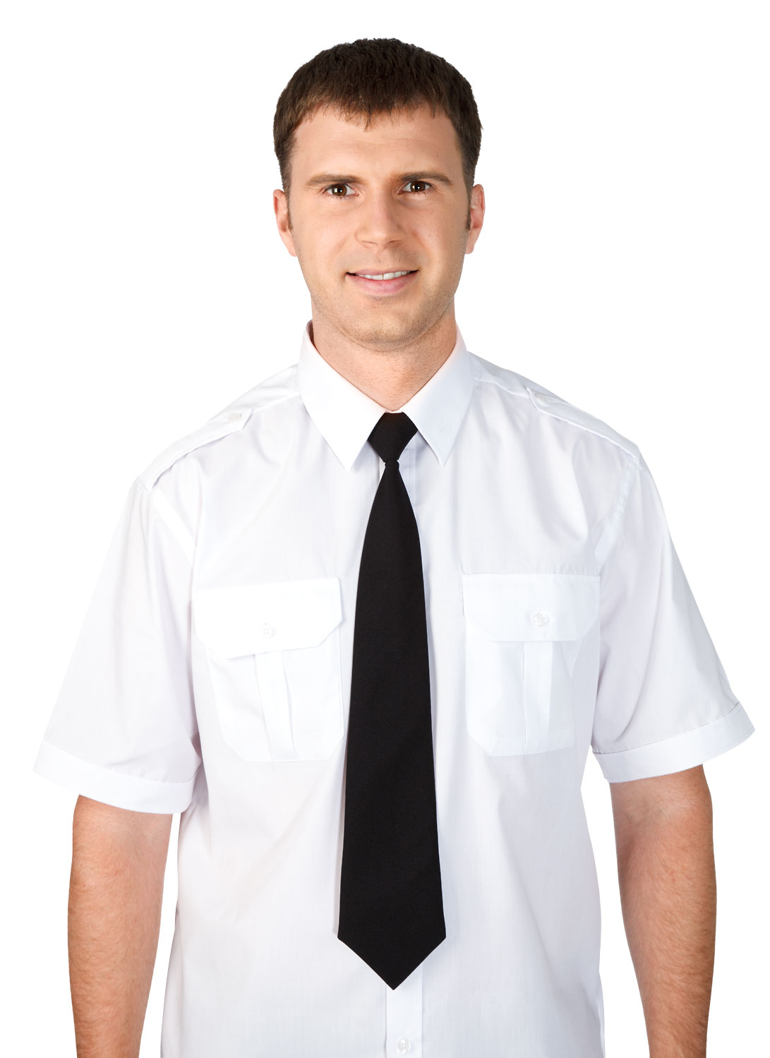 Белая рубашка с галстуком для