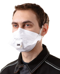 Противоаэрозольная полумаска фильтрующая (респиратор) VFlex™ 9162V (Ви Флекс) с клапаном выдоха (FFP
