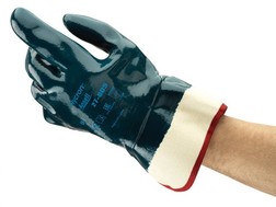 Перчатки-краги Ansell Hycron® 27-805 (Хайкрон) с полным нитриловым покрытием