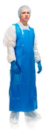 Фартук HACCPER Uretex 150×83 см, 150 мкм, синий (550100) (уп. 25 шт.)