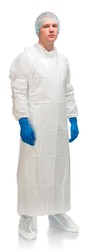 Фартук HACCPER Uretex 150×83 см, 150 мкм, белый (550110) (уп. 25 шт.)