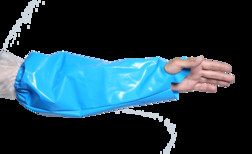 Нарукавники HACCPER Uretex Safegrip 46×22 см, 150 мкм, цвет синий (550250) (5 пар)