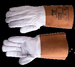 Перчатки ARGO (Арго) кожаные с крагами из спилка КРС