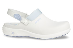 Туфли-сабо женские «Дориа» (DORIA LBL) белые с голубым