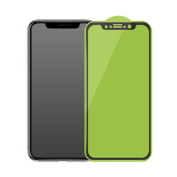 Гидрогелевая защитная плёнка / ceramic / c олеофобным покрытием для Apple iphone 7+ / 8+ черная рамк